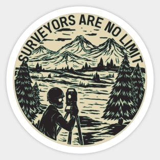 SURVEYORS ARE NO LIMIT Sticker